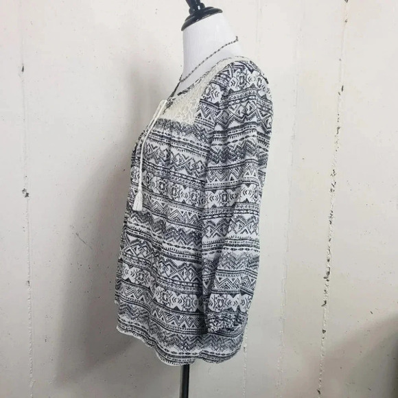 Maurices M Boho blk/white tunic‎ - Picture 4 of 5